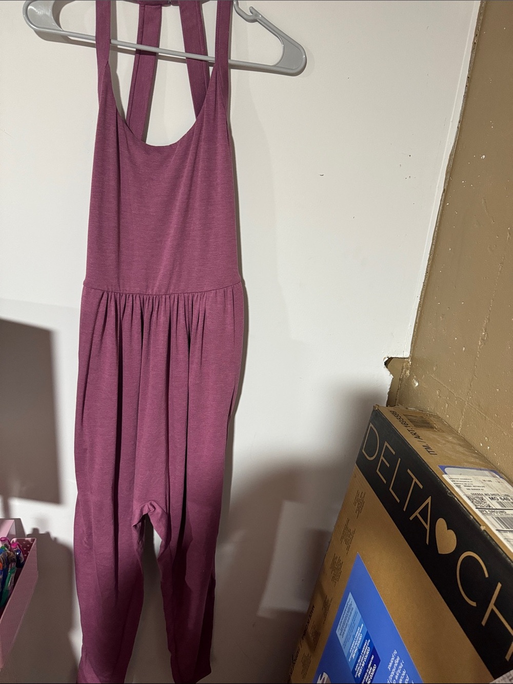 HALARA Mauve Strappy Jumpsuit